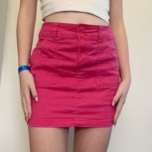 Pink Mini Denim Skirt - Dalia Collection - Modern Fit - Size 8